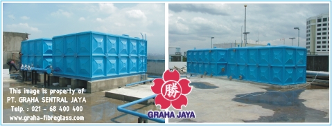 Tangki Air Sistem Panel / Kotak (FRP Panel Water Tank)